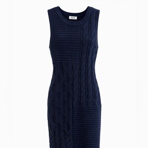 525 America Navy Cable Knit Sweater Dress 💙